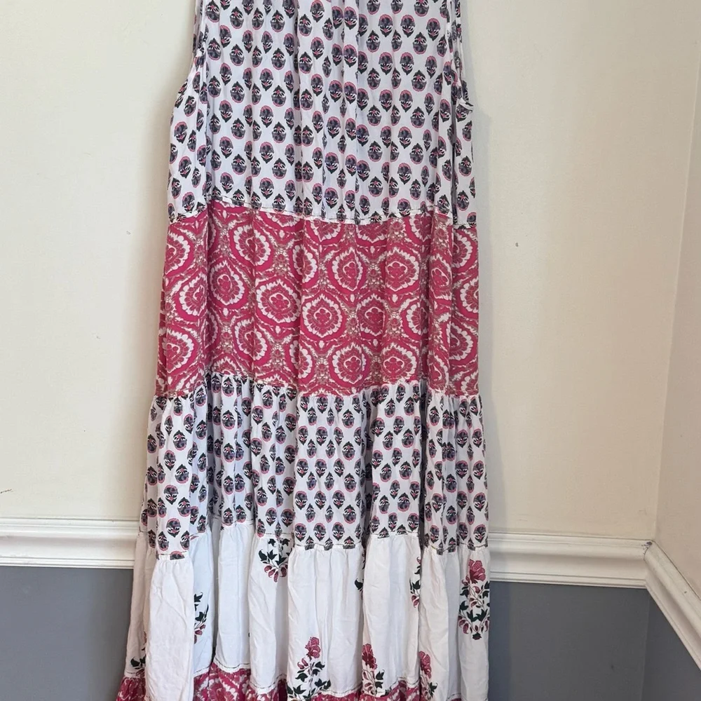 Chelsea & Theodore White and Pink Floral Dress Size 2XL/2T - Picture 4 of 6
